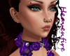 ^HF^Purple Rose Choker