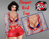Flower Red Top