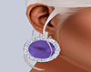 VIOLET Purple Earring