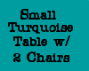 Sm Turquoise Tbl/chairs