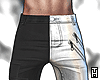 B/W Multi-Zip Pants.