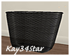 Office Trash Can Black