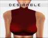 D| Red Cropped Top