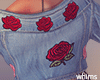 Rose Denim Jacket