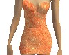 Orange Glitter Dress
