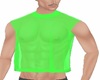 GREEN SHEER HALF TEE