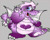 animated purple dragon