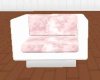 Pink/white marble chair