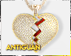 A Gld Broken Heart Chain