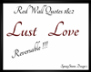 Love & Lust Wall Quotes