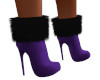 Sassy Boots Purple Black