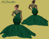 Green Fishtail Gown