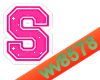 The letter S (Pink)