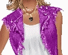 ROPA SEXI CHALECO LILA