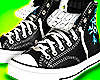 Blk Chrome Hearts Chucks
