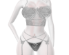 Sexy silver laced bikini