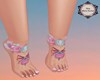 Pink Glam Tattoo Feet