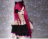 pink with black rose