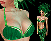 Green bra with gems