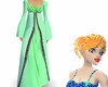 medieval green gown