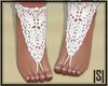 |S| White Crochet Foot