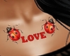 Z LadyBug Chest Tattoo