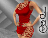 JB Red Net Dress