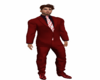 Mens red Valentine Suit