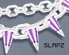 !!S Spike Choker Lilac