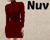 Burgundy Fall Coat Dress