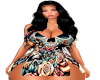 Embx floral skull outfit