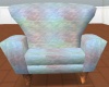 Pastel overstuffed chair