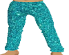 skater pants M teal