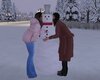 Snowman kissing Pose