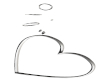 WGold Heart Earrings
