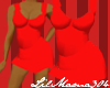 [LM] plump red dress