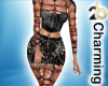red/black goth fit