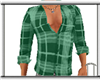 Green lumberjack shirt