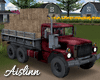 Red Farm Truck w Hay