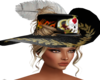 black skull pirate hat