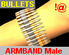 !@ Bullets armband male