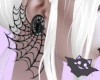 ☽ Earrings Black Widow