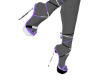 *VERS@CE B/W/PurpleHeels