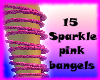 pink sparkle bangels