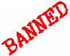 Banned Sticker