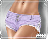 !Shorts laced up purple 