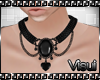 V| Black Necklace
