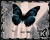 |K| Blue Butterfly Hand