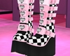 P! Chess Shoes - Pinku