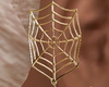 Spider Web Earring gold